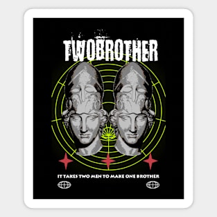 "TWO BROTHER" WHYTE - STREET WEAR URBAN STYLE Magnet